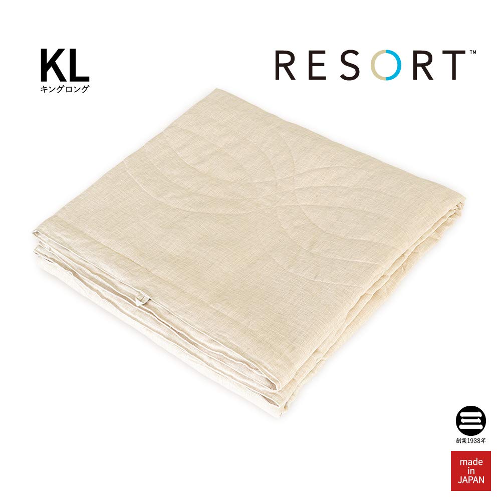 Amazon｜RESORT リネンサマーキルト モルディブベージュ KL(キング